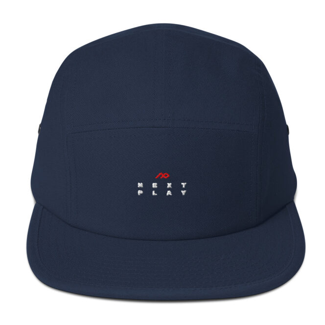 Next Play Music Embroidered Logo Five Panel Cap - Image 6