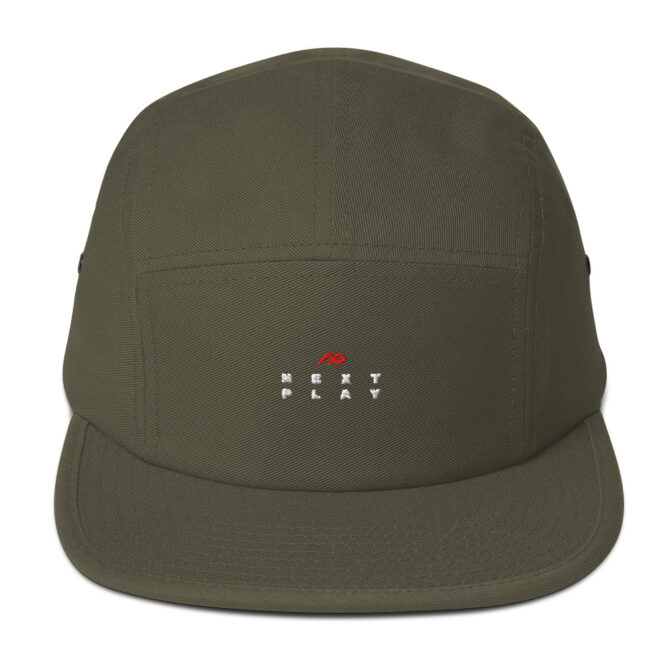 Next Play Music Embroidered Logo Five Panel Cap - Image 11