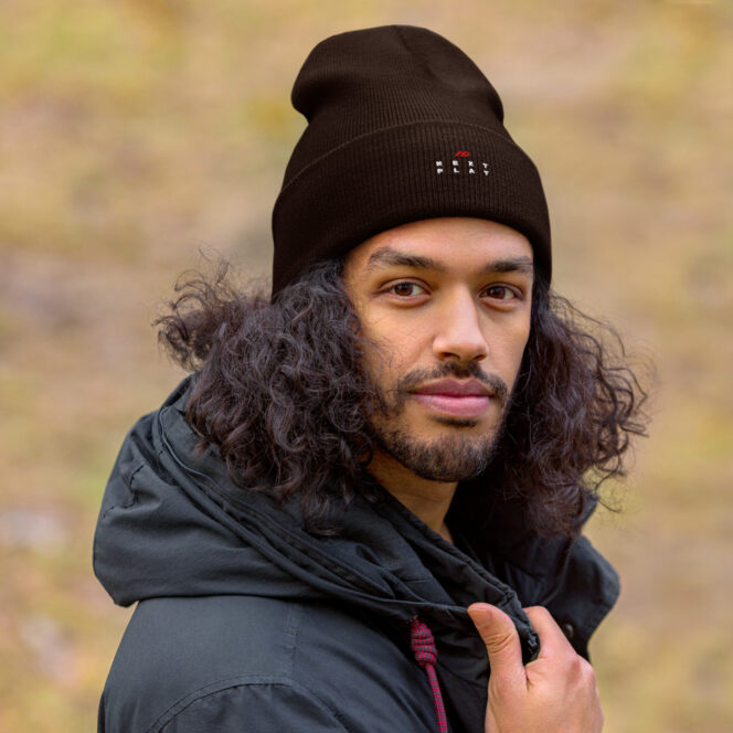 Next Play Music Embroidered Logo Cuffed Beanie - Image 6
