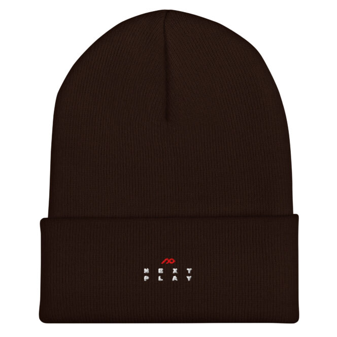 Next Play Music Embroidered Logo Cuffed Beanie - Image 4