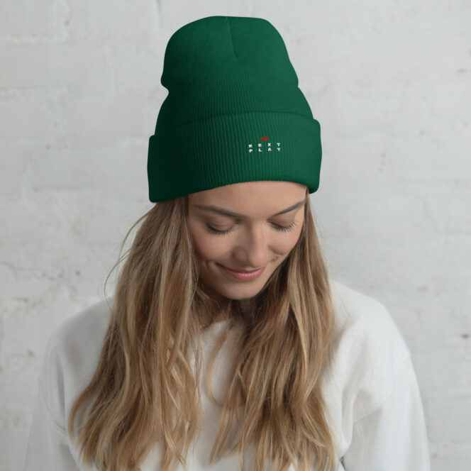 Next Play Music Embroidered Logo Cuffed Beanie - Image 23