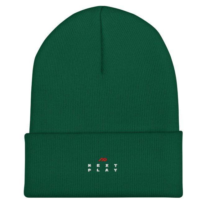 Next Play Music Embroidered Logo Cuffed Beanie - Image 22