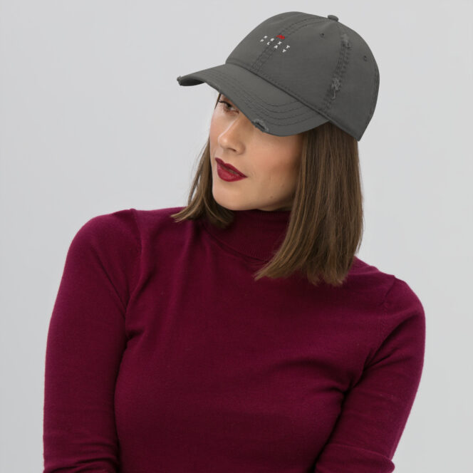 Next Play Music Embroidered Logo Distressed Hat - Image 18