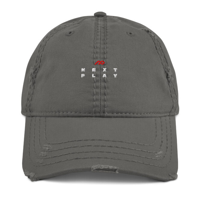 Next Play Music Embroidered Logo Distressed Hat - Image 13