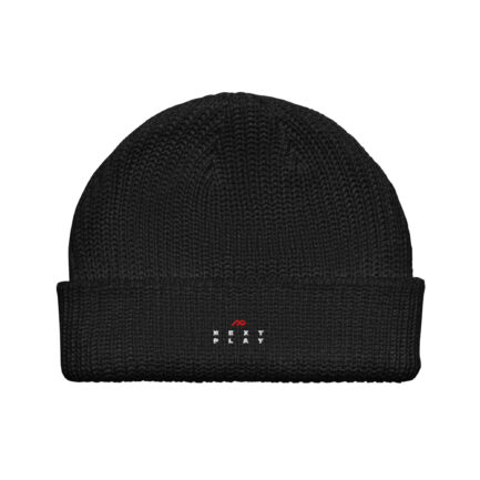 Next Play Music Embroidered Logo Fisherman beanie