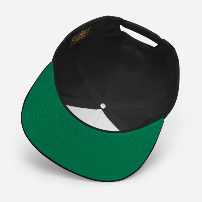 Next Play Music Embroidered Logo Flat Snapback Cap - Image 5