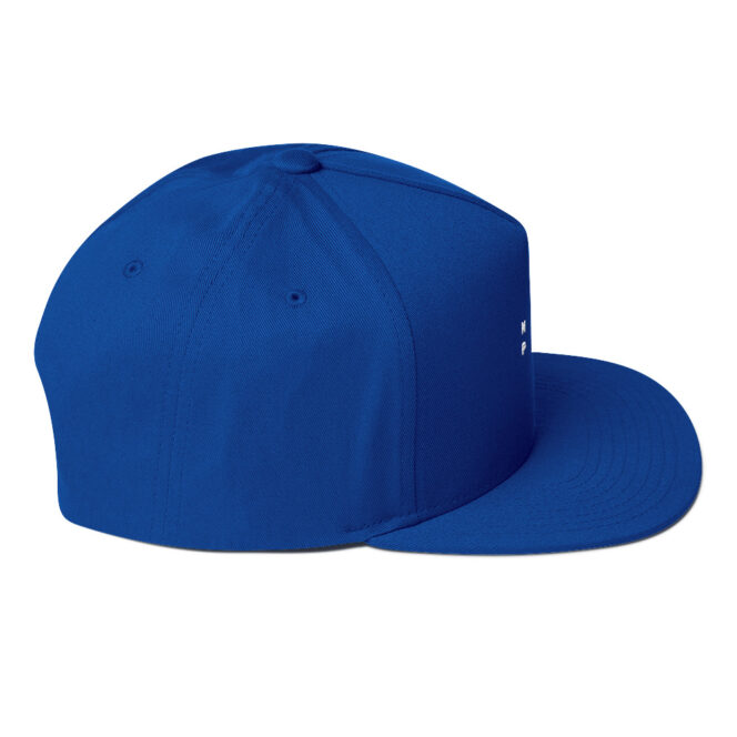 Next Play Music Embroidered Logo Flat Snapback Cap - Image 11
