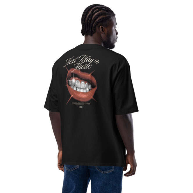 Next Play Music Shining Teeth Oversized heavyweight t-shirt - Image 6