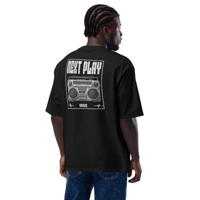 Next Play Music Boombox Oversized heavyweight t-shirt - Image 6