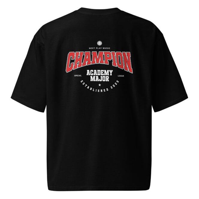 Next Play Music Academy Champion Oversized heavyweight t-shirt - Image 2