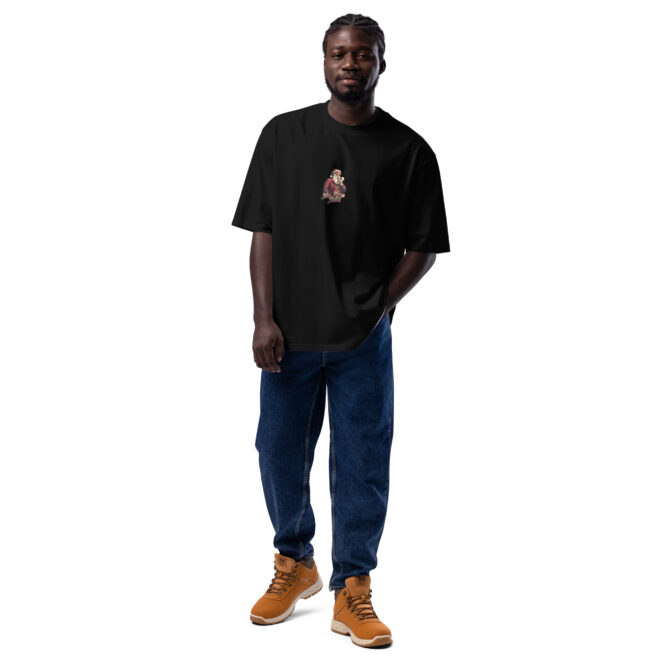 Next Play Music Santa Oversized heavyweight t-shirt - Image 5