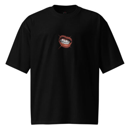 Next Play Music Shining Teeth Oversized heavyweight t-shirt