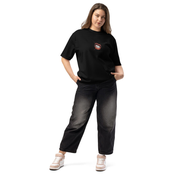 Next Play Music Shining Teeth Oversized heavyweight t-shirt - Image 7