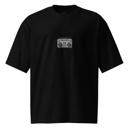 Next Play Music Boombox Oversized heavyweight t-shirt