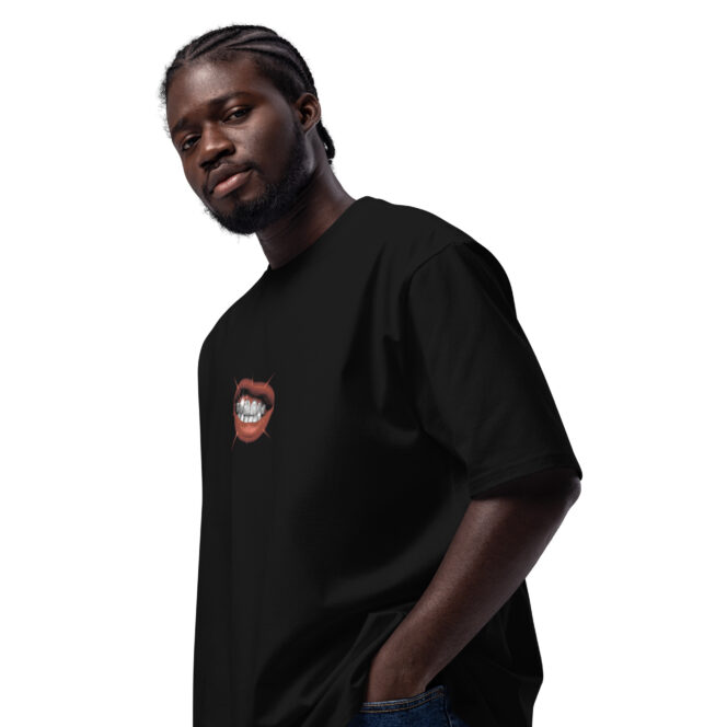 Next Play Music Shining Teeth Oversized heavyweight t-shirt - Image 5