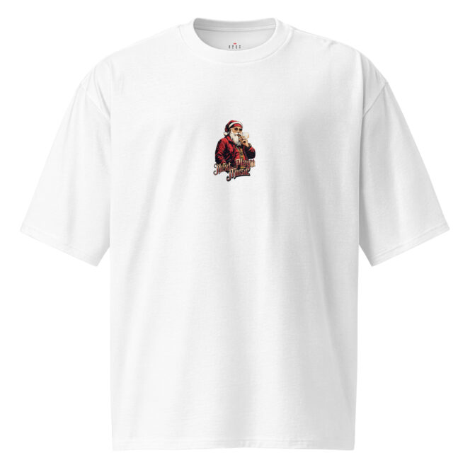 Next Play Music Santa Oversized heavyweight t-shirt - Image 8