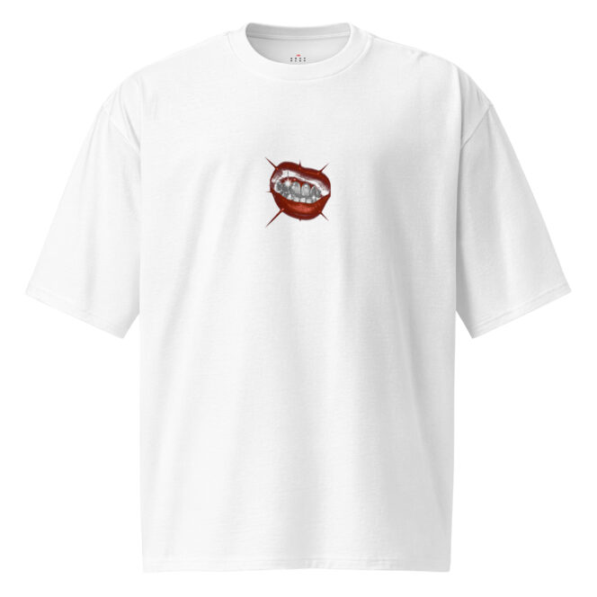 Next Play Music Shining Teeth Oversized heavyweight t-shirt - Image 9