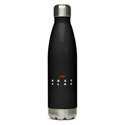 Next Play Music Black Stainless Steel Water Bottle