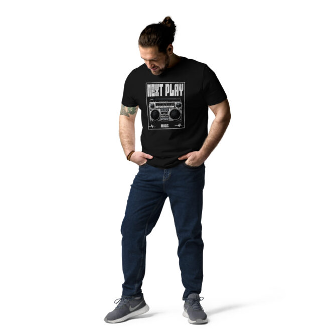 Next Play Music Boombox Unisex organic cotton t-shirt - Image 5