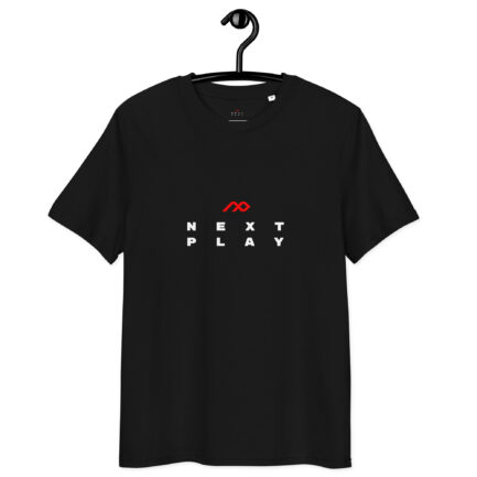 Next Play Music Logo Unisex Organic Cotton T-shirt