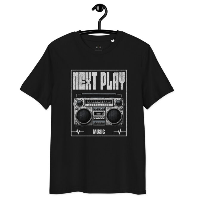 Next Play Music Boombox Unisex organic cotton t-shirt
