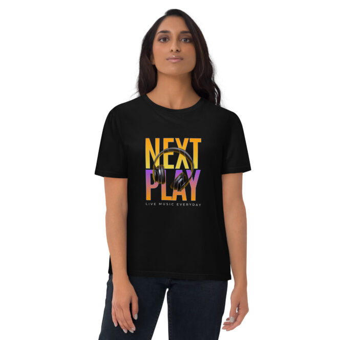 Next Play Music Headphones Unisex organic cotton t-shirt - Image 4