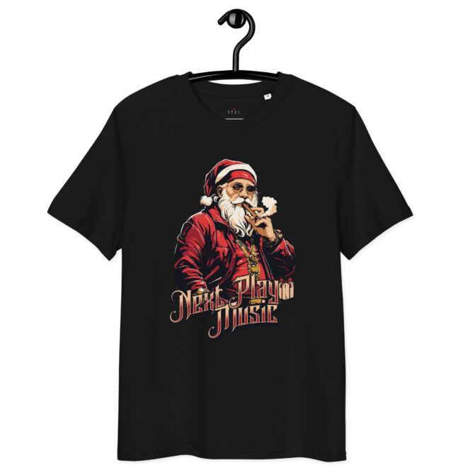 Next Play Music Santa Unisex organic cotton t-shirt