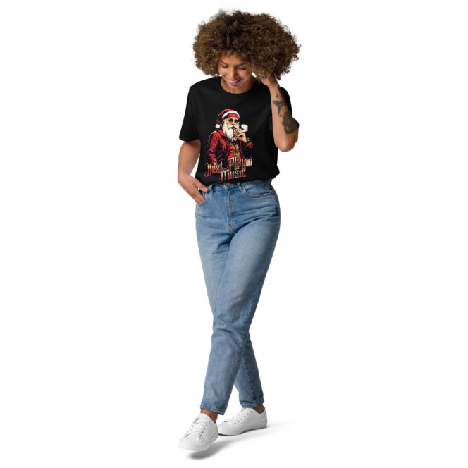 Next Play Music Santa Unisex organic cotton t-shirt - Image 5