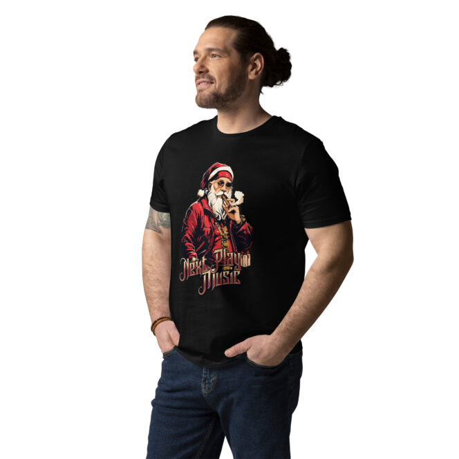 Next Play Music Santa Unisex organic cotton t-shirt - Image 6