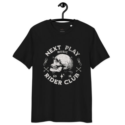 Next Play Music Rider Club Unisex organic cotton t-shirt