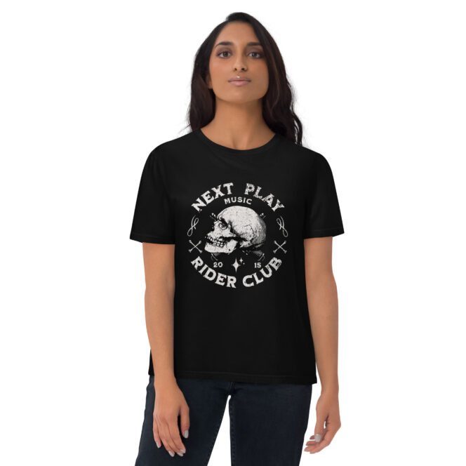 Next Play Music Rider Club Unisex organic cotton t-shirt - Image 5