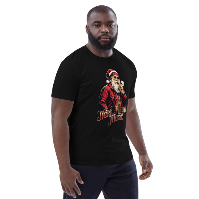 Next Play Music Santa Unisex organic cotton t-shirt - Image 3