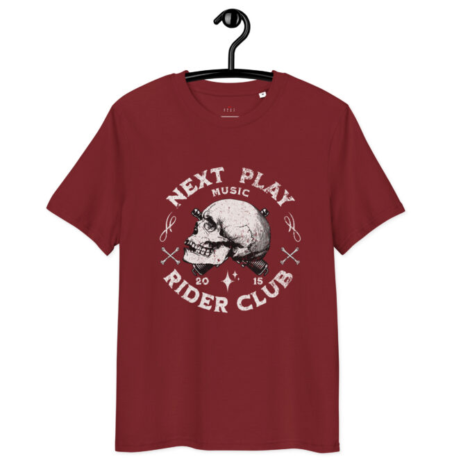 Next Play Music Rider Club Unisex organic cotton t-shirt - Image 9