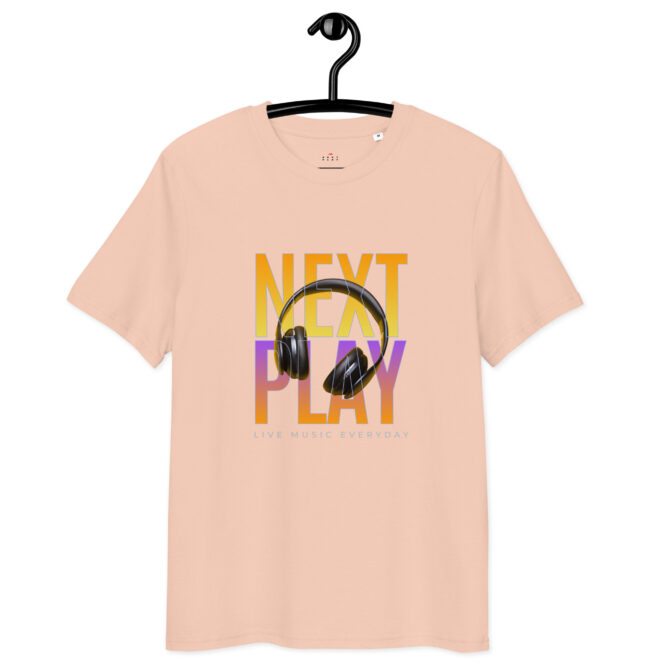 Next Play Music Headphones Unisex organic cotton t-shirt - Image 10