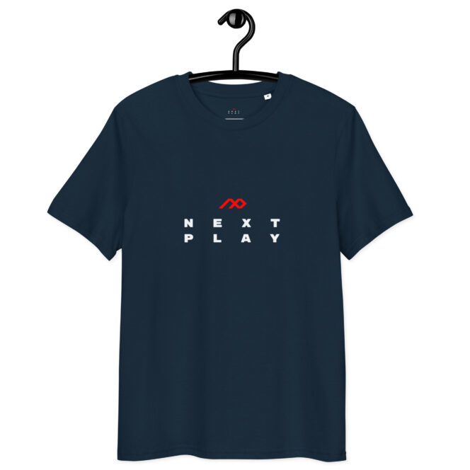 Next Play Music Logo Unisex Organic Cotton T-shirt - Image 5