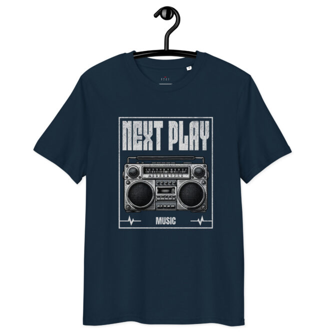 Next Play Music Boombox Unisex organic cotton t-shirt - Image 6