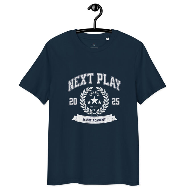 Next Play Music Academy Champs Unisex organic cotton t-shirt