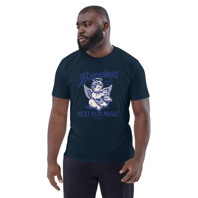 Next Play Music Blessings Unisex Organic Cotton T-shirt - Image 3
