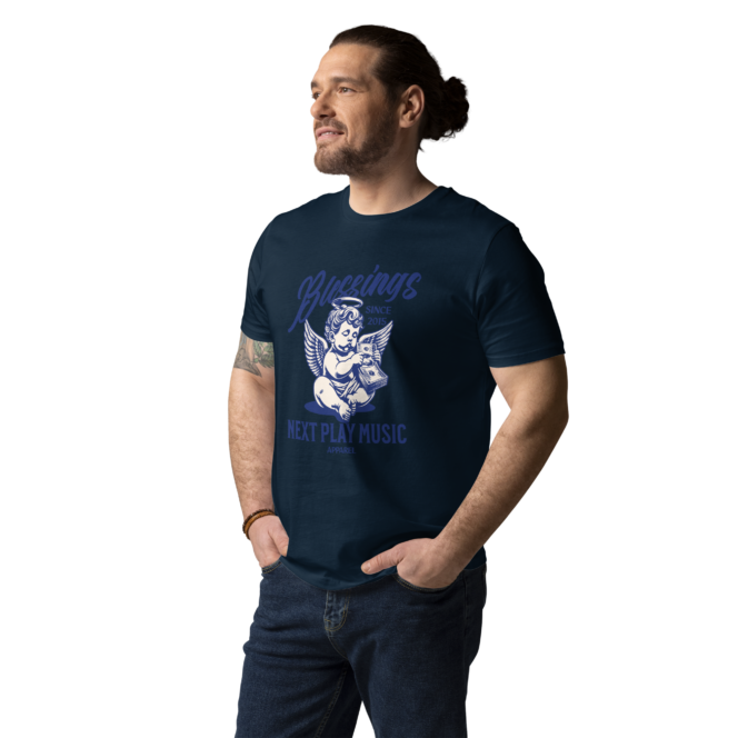 Next Play Music Blessings Unisex Organic Cotton T-shirt - Image 5