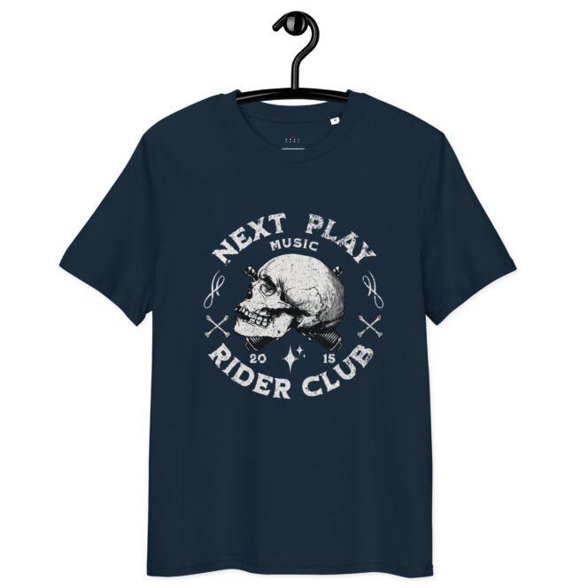 Next Play Music Rider Club Unisex organic cotton t-shirt - Image 7