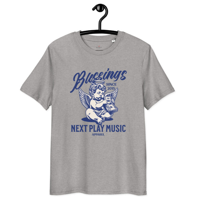 Next Play Music Blessings Unisex Organic Cotton T-shirt - Image 7
