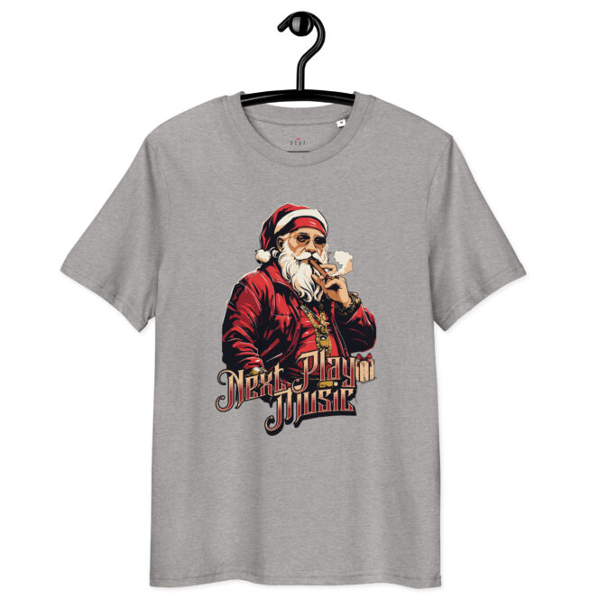 Next Play Music Santa Unisex organic cotton t-shirt - Image 11