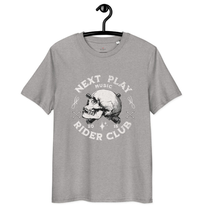 Next Play Music Rider Club Unisex organic cotton t-shirt - Image 15