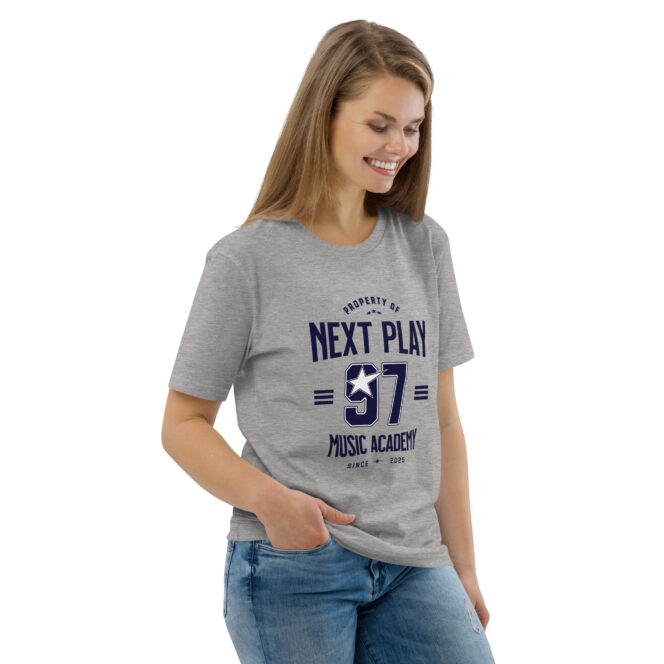 Next Play Music Academy 97 Unisex organic cotton t-shirt - Image 4
