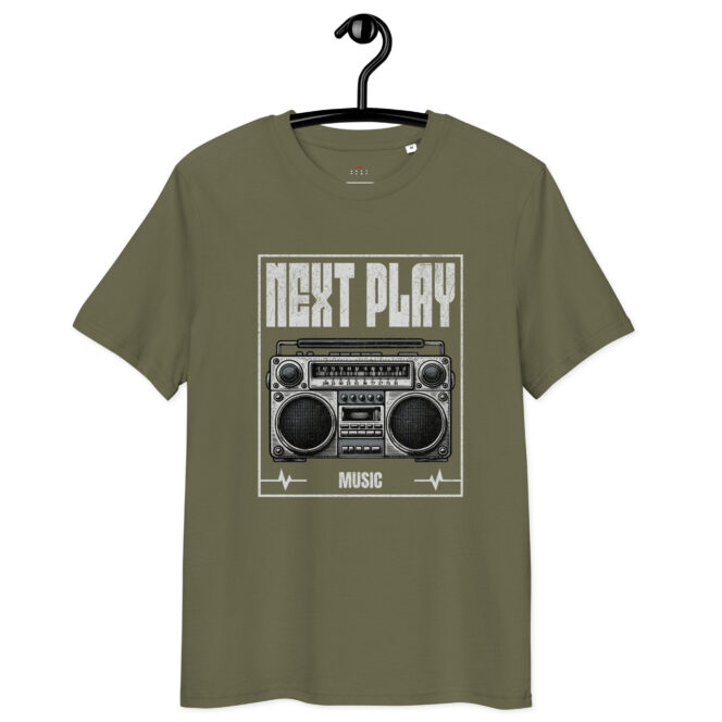 Next Play Music Boombox Unisex organic cotton t-shirt - Image 10