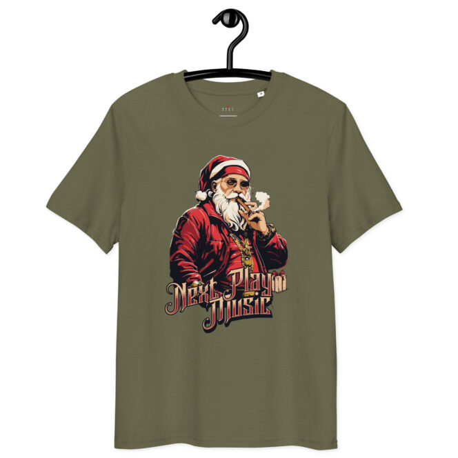 Next Play Music Santa Unisex organic cotton t-shirt - Image 9