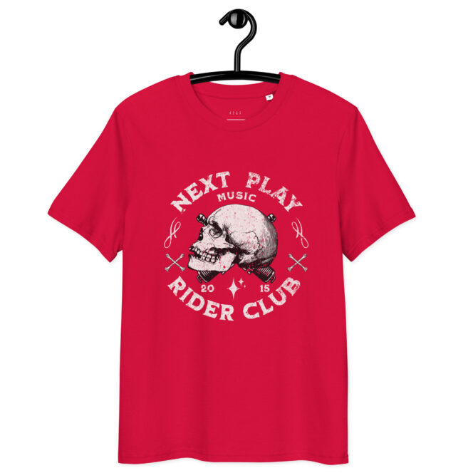 Next Play Music Rider Club Unisex organic cotton t-shirt - Image 11