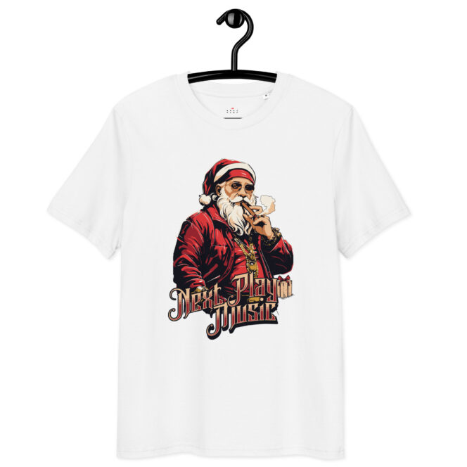 Next Play Music Santa Unisex organic cotton t-shirt - Image 13