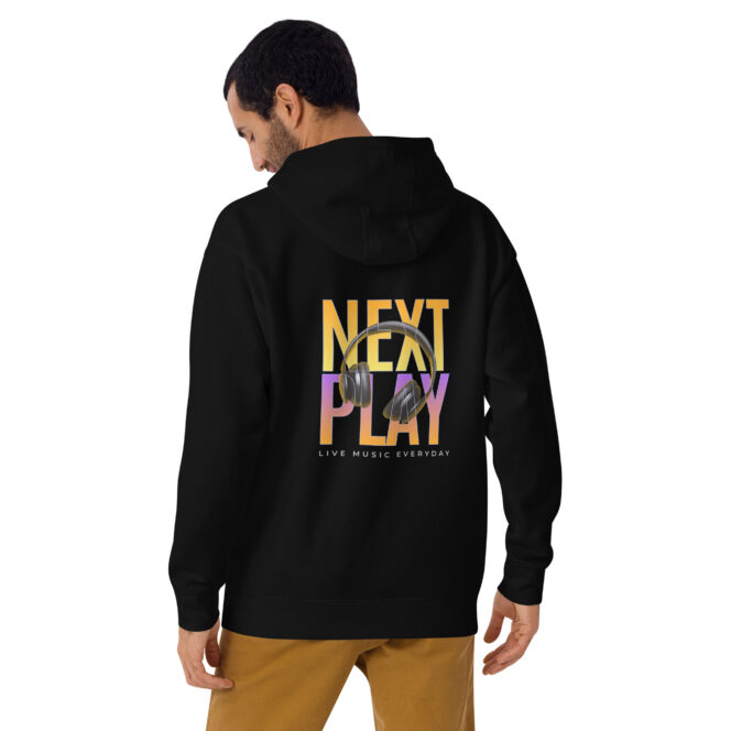 Next Play Music Headphones Unisex Hoodie - Image 5