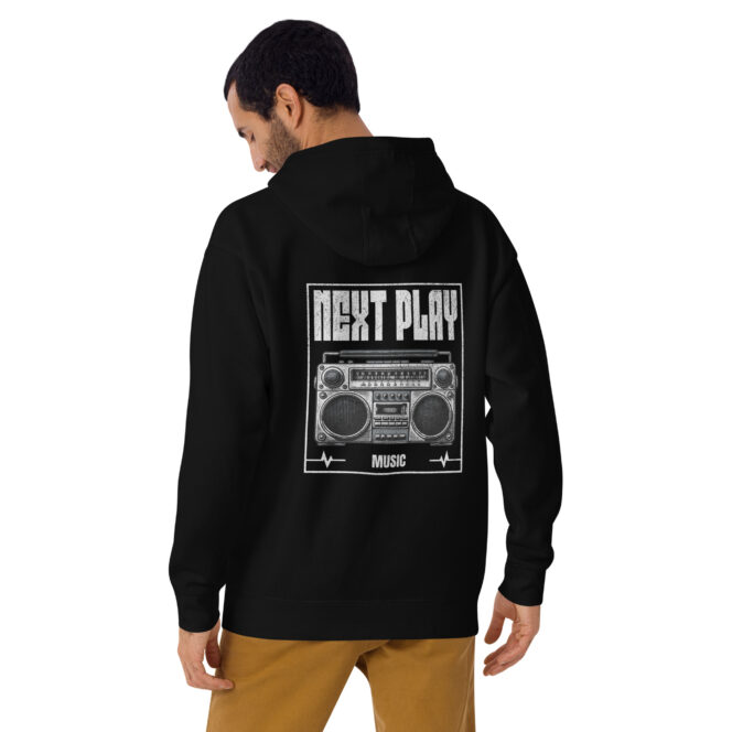 Next Play Music Boombox Unisex Hoodie - Image 7